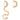 Lily Sticker-Ohrringe Gold