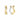 ELLERA WAVES PIANURA MEDIO Ohrringe Silber/Gold