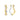 ELLERA WAVES PIANURA GRANDE Ohrringe Silber/Gold