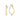 ELLERA WAVES PIANURA X-GRANDE Ohrringe Silber/Gold