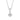PRINCESS ROUND MEDIO Halskette weiße Zirkone (Silber) 45 cm