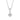 PRINCESS ROUND MEDIO Halskette weiße Zirkone (Silber) 45 cm