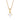 PRINCESS ROUND MEDIO Halskette mit weißen Zirkonen (Gold)