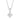 PRINCESS ROUND Halskette weiße Zirkone (Silber) 45 cm