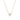 Petite papillion funkelnde Halskette Gold