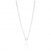 Mini Peace Halsketten Silber 42-45 cm