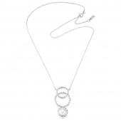 Twisted Orbit - Pearl Halsketten Silber