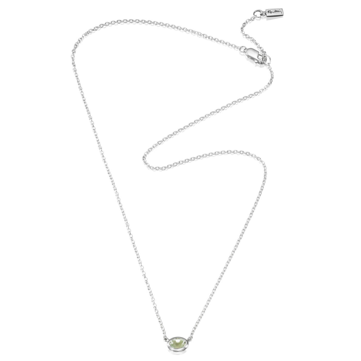 Love Bead Silber - Green Quartz Halsketten Silber