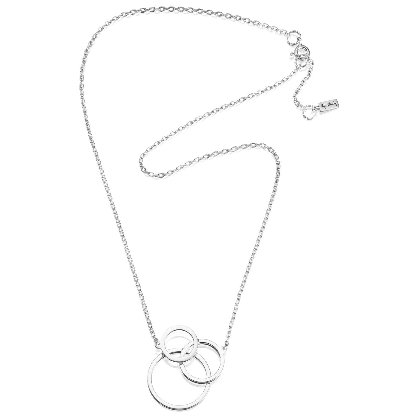 Bubbles Halsketten Silber 42-45 cm