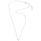 Micro Blink - Pink Sapphire Halsketten Silber 40-45 cm