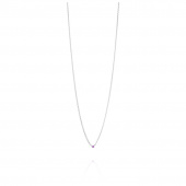 Micro Blink - Pink Sapphire Halsketten Silber 40-45 cm