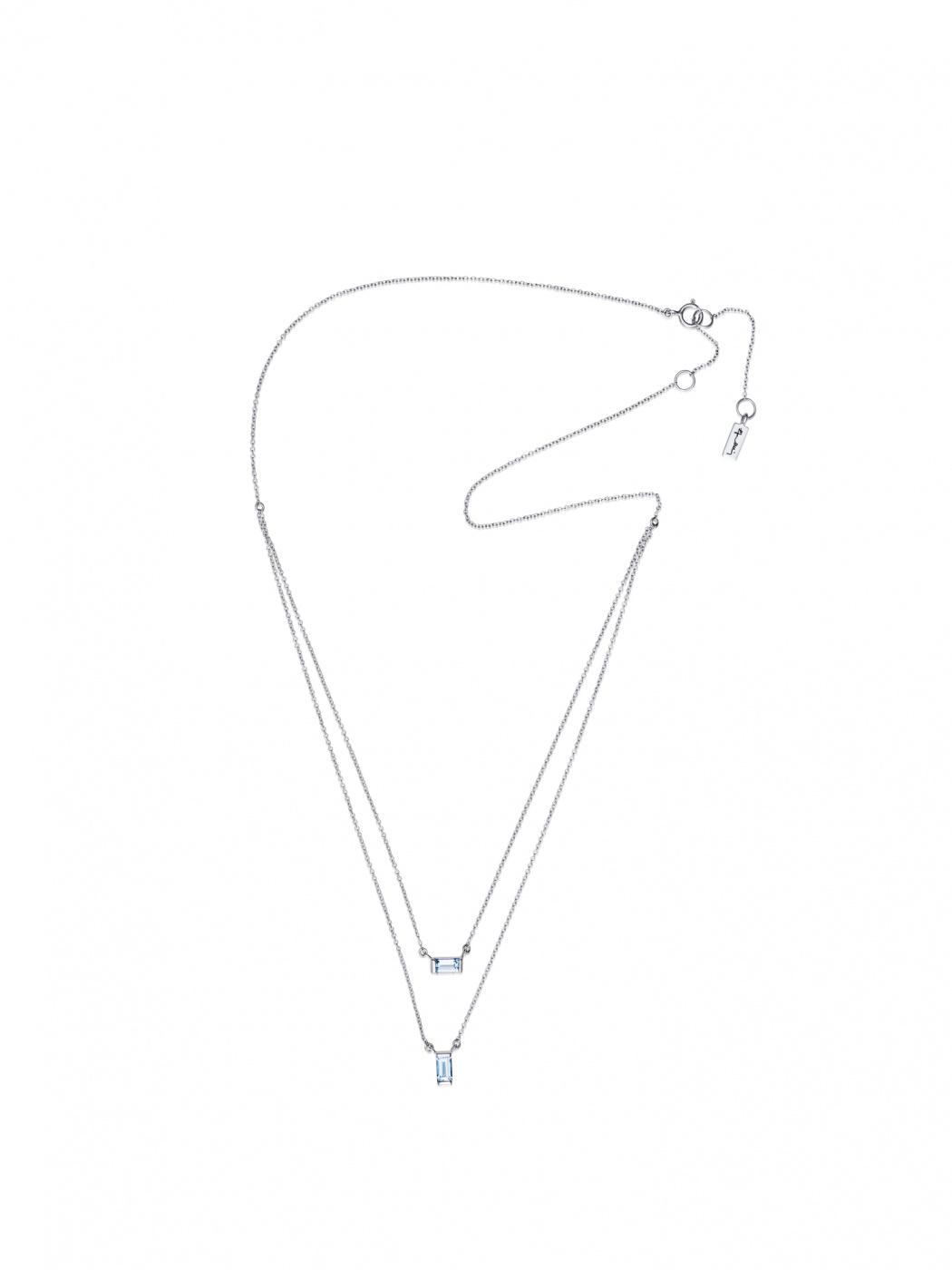 A Macaron Dream Stud Halsketten Silber 40-45 cm