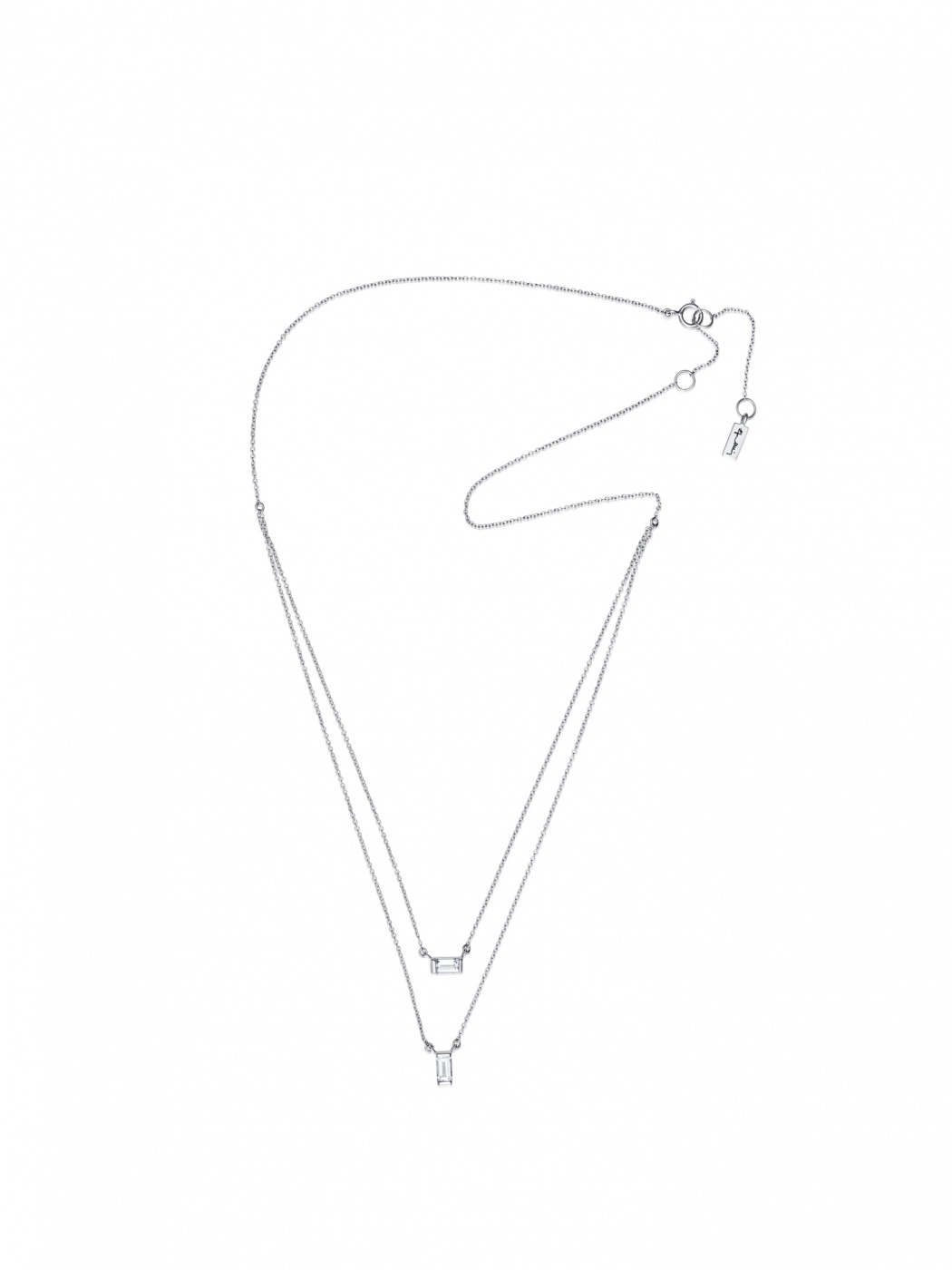 A Clear Dream Stud Halsketten Silber 40-45 cm