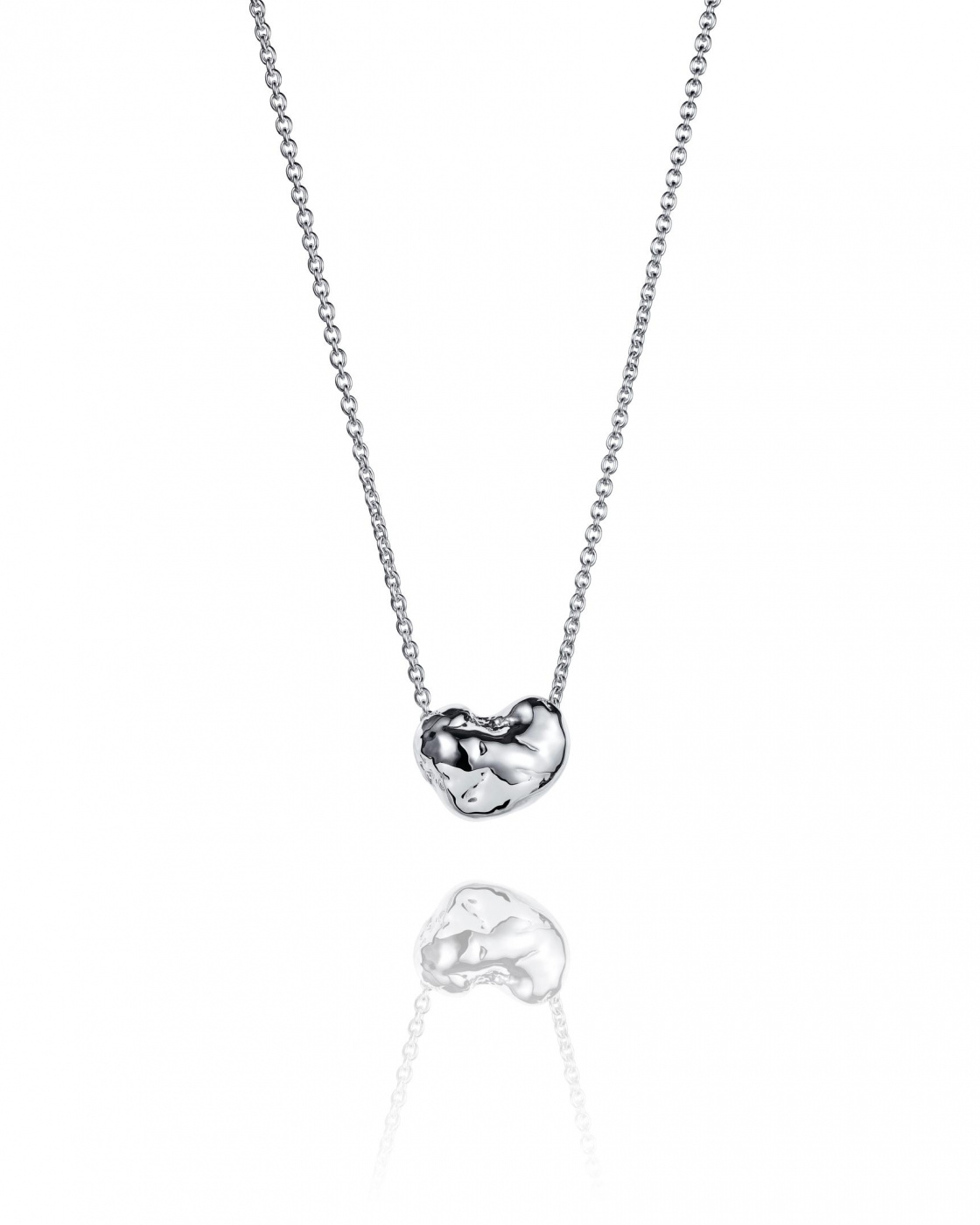 Cashew Necklace Silber