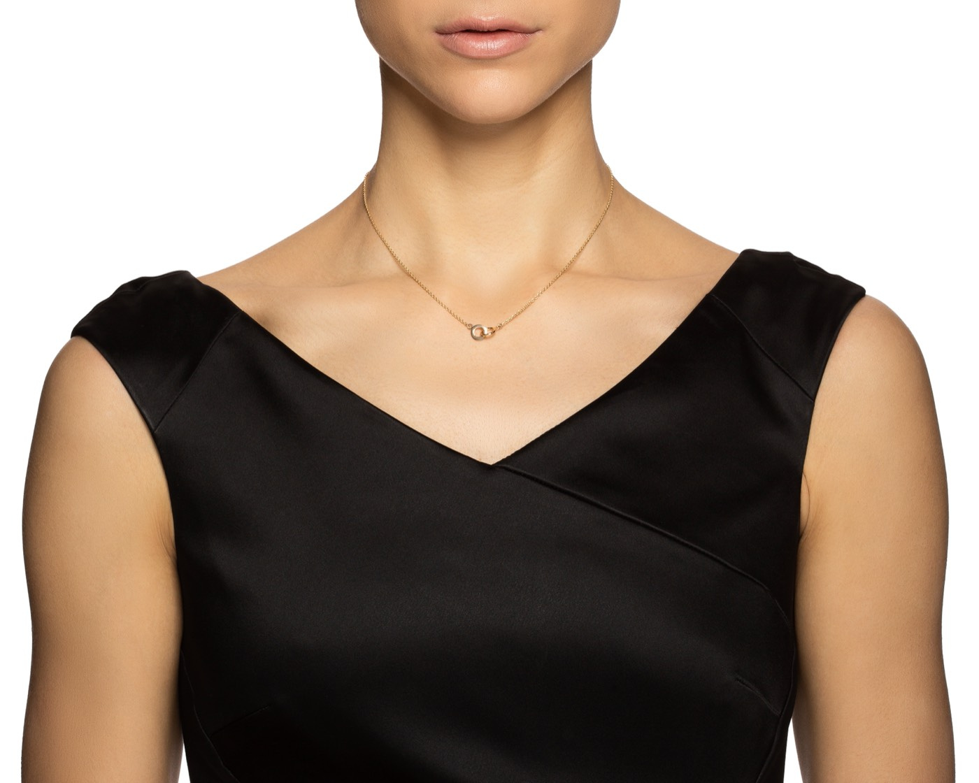 Mini Twosome Halsketten Gold 42-45 cm