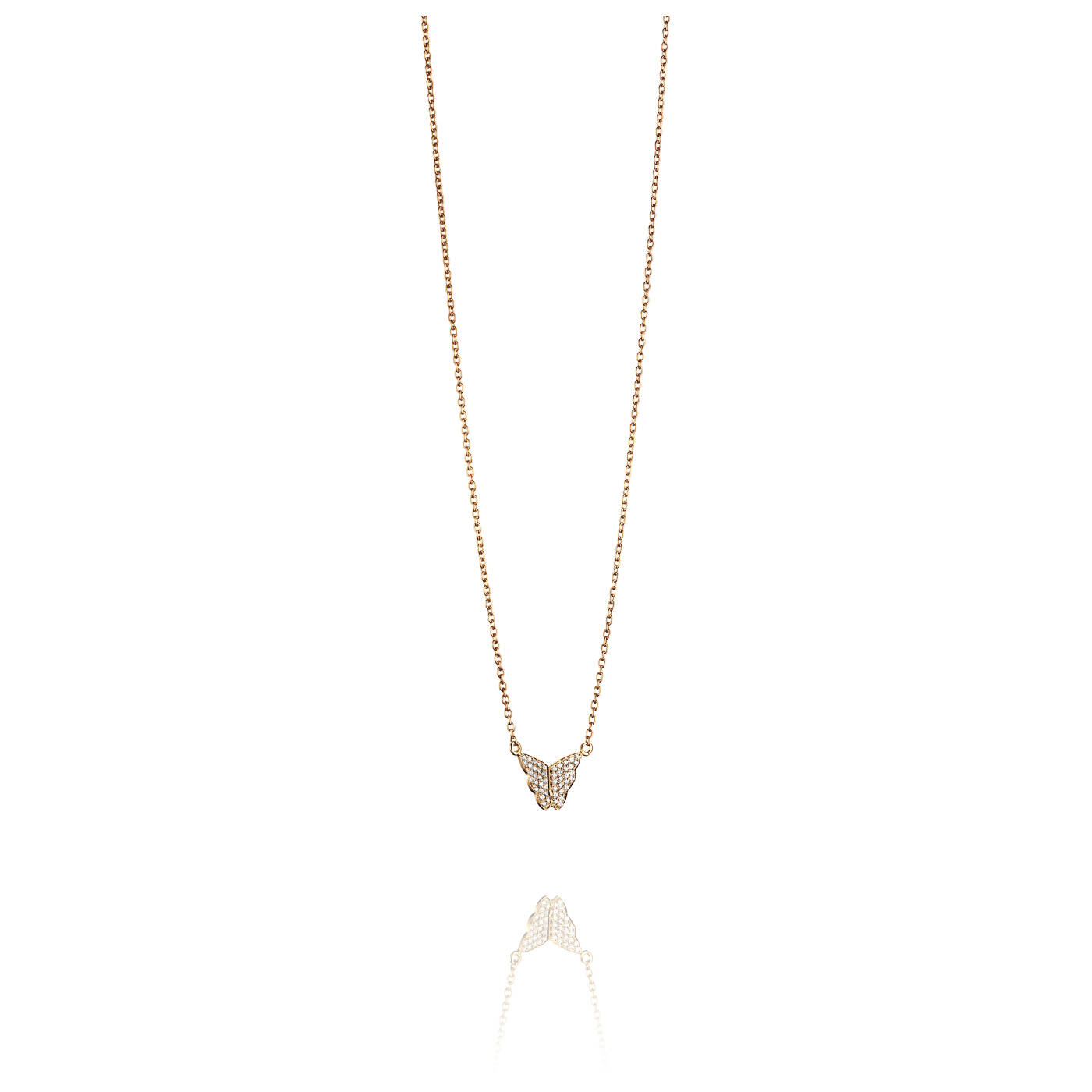 Little Miss Butterfly & Stars Halsketten Gold