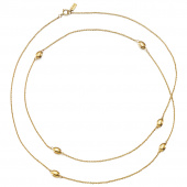 Love Bead Long - Gold Halsketten Gold