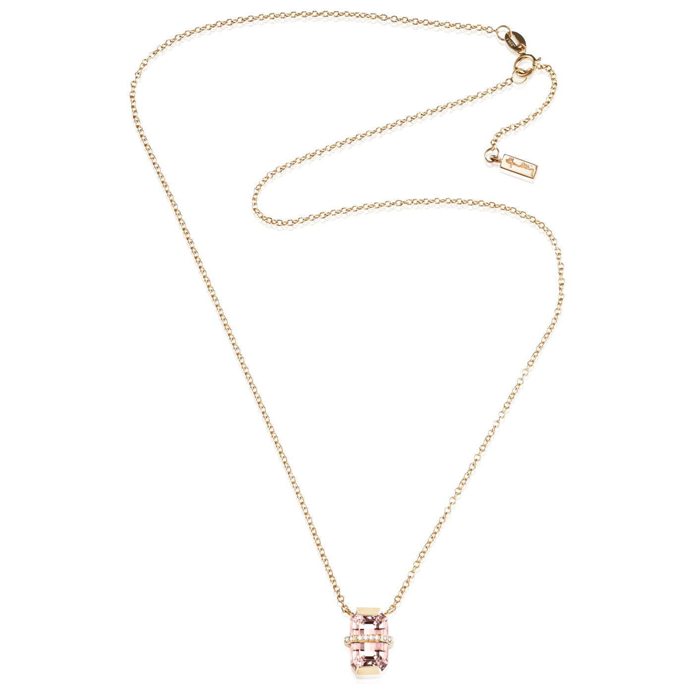 Little Bend Over - Morganite Halsketten Gold 42-45 cm