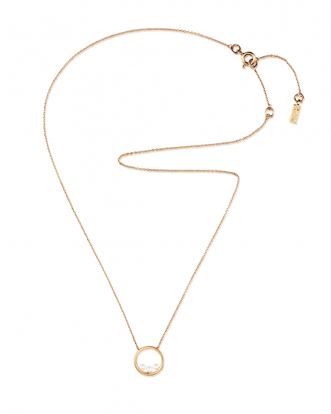 Little roller coaster Necklace Gold