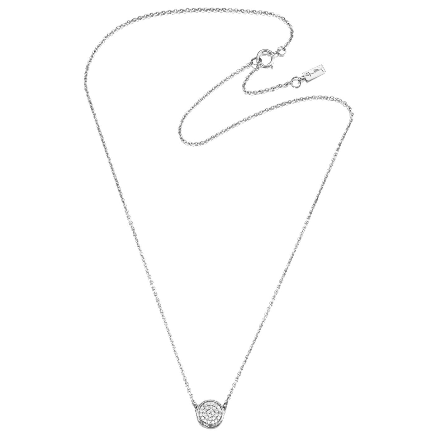 Love Bowl Mini & Stars Halsketten Weißgold 42-45 cm