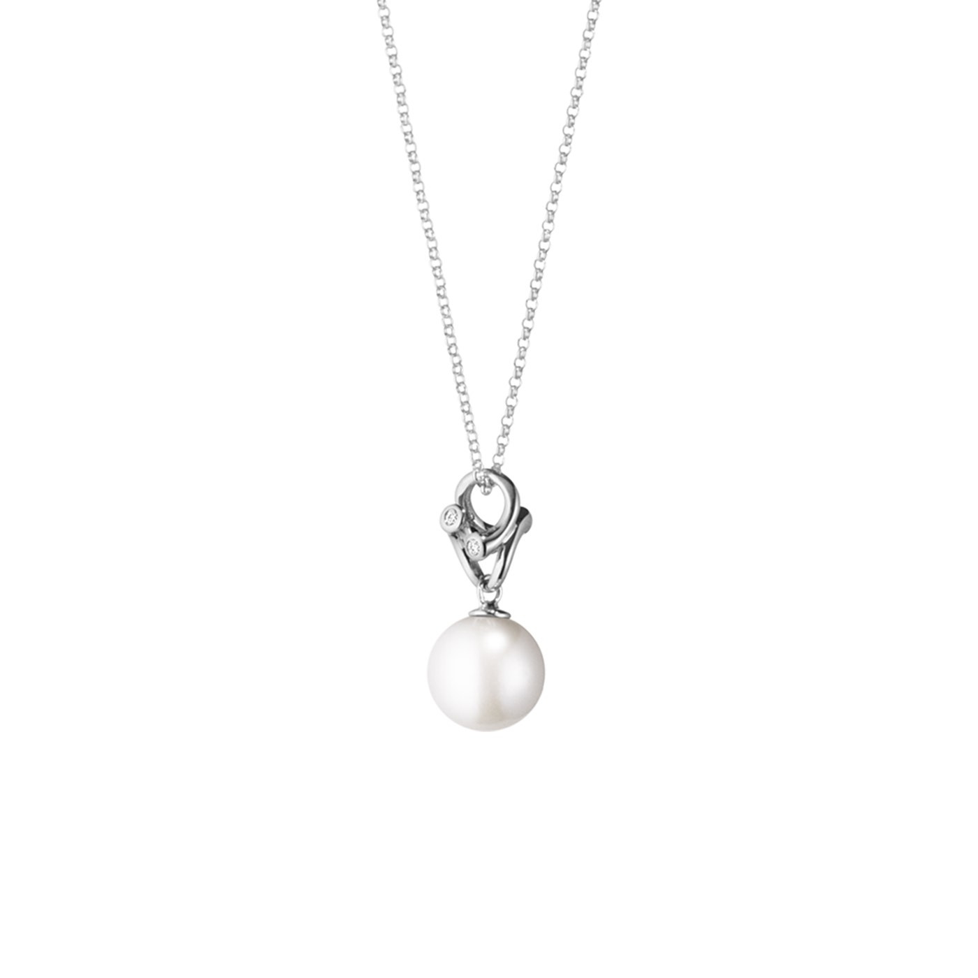 MAGIC Hängeschmuck Weißgold PEARL Diamant 0.04 CT