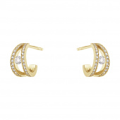 HALO Ohrring Gold Diamant PAVE 0.44 ct