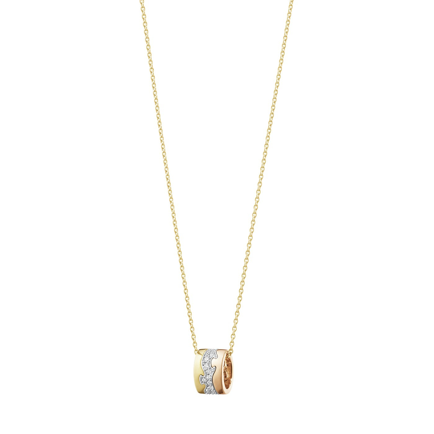FUSION Hängeschmuck Gold Weißgold RoséGold CENTRE PAVÉ 0.19 ct