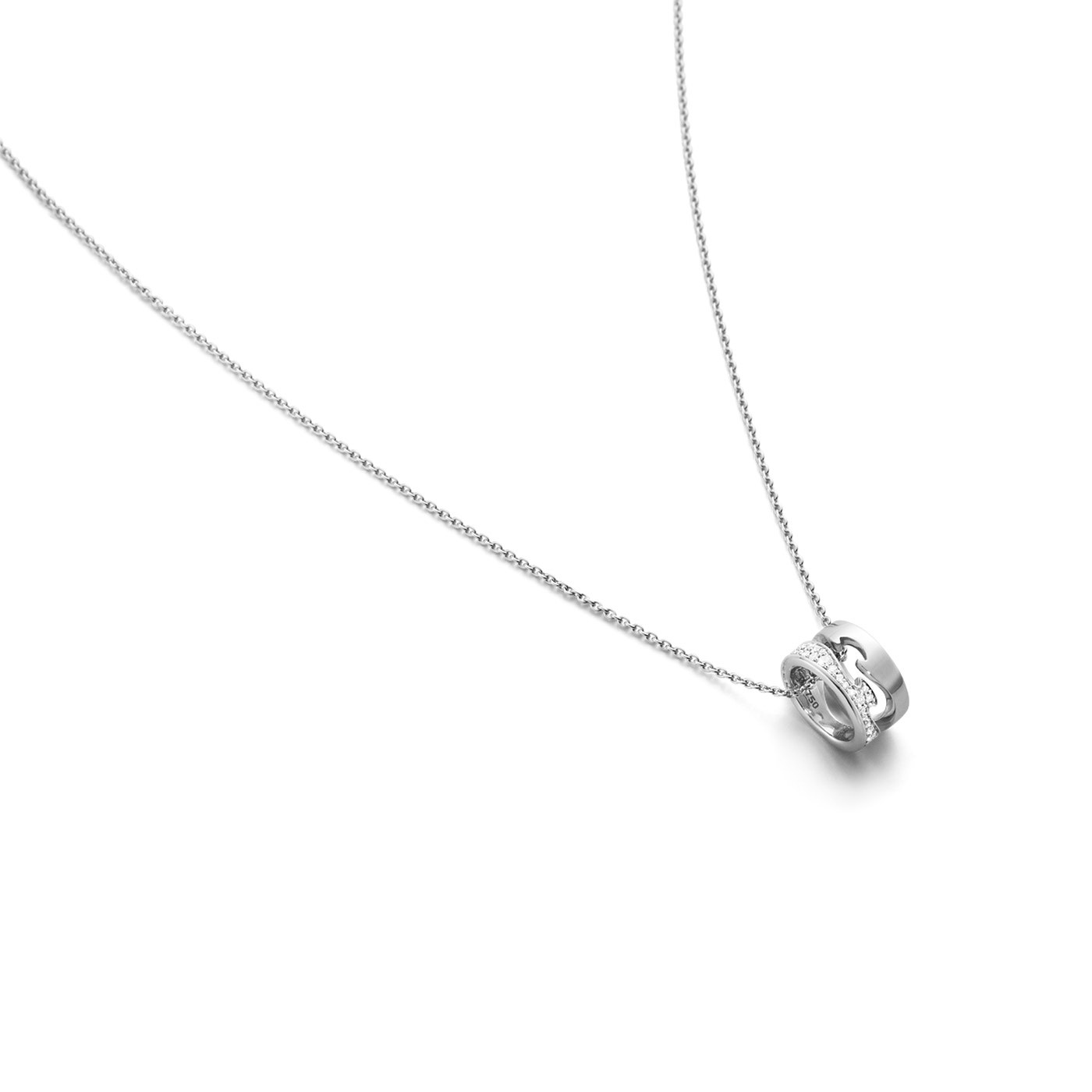 FUSION OPEN Hängeschmuck Weißgold PAVÉ 0.22 CT