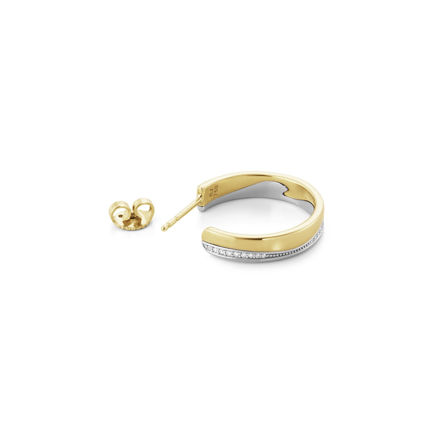 FUSION LA RoséGold Ohrring Gold Weißgold PAVÉ 0.21 ct