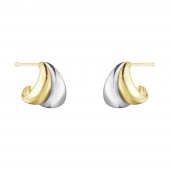 CURVE SMALL Ohrring Silber Gold