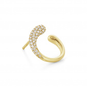 MERCY Ohrring Gold Diamant PAVE 0.38 CT