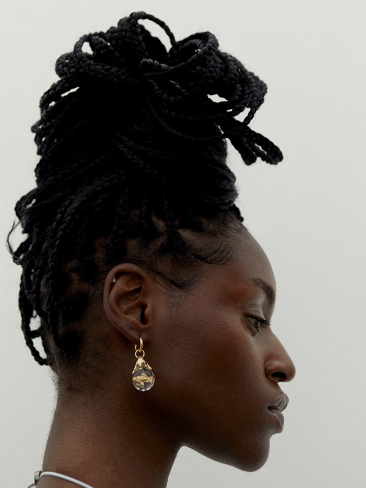 Marco 8 Huggie Goldplated Silver (One)