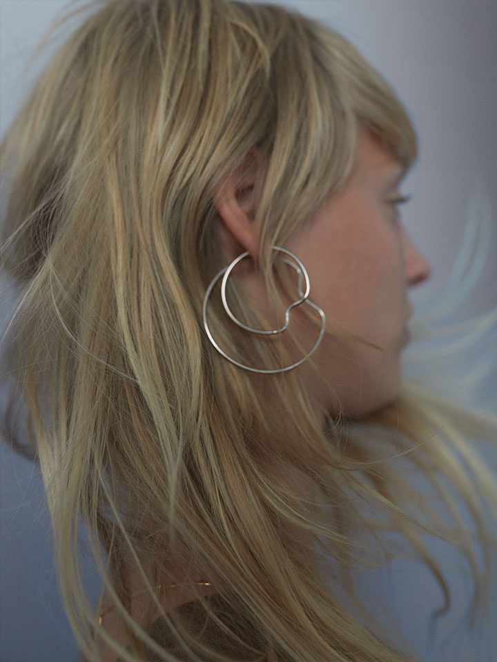 Copenhagen 50 Hoop Silver