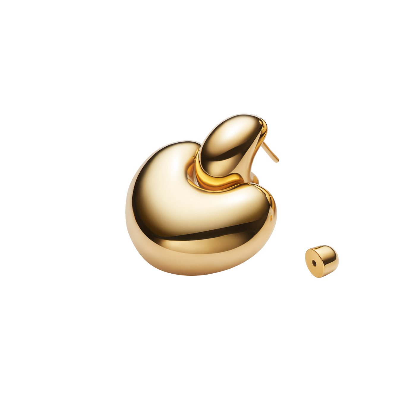 Tryvann Earring Goldplated Silver (ONE)