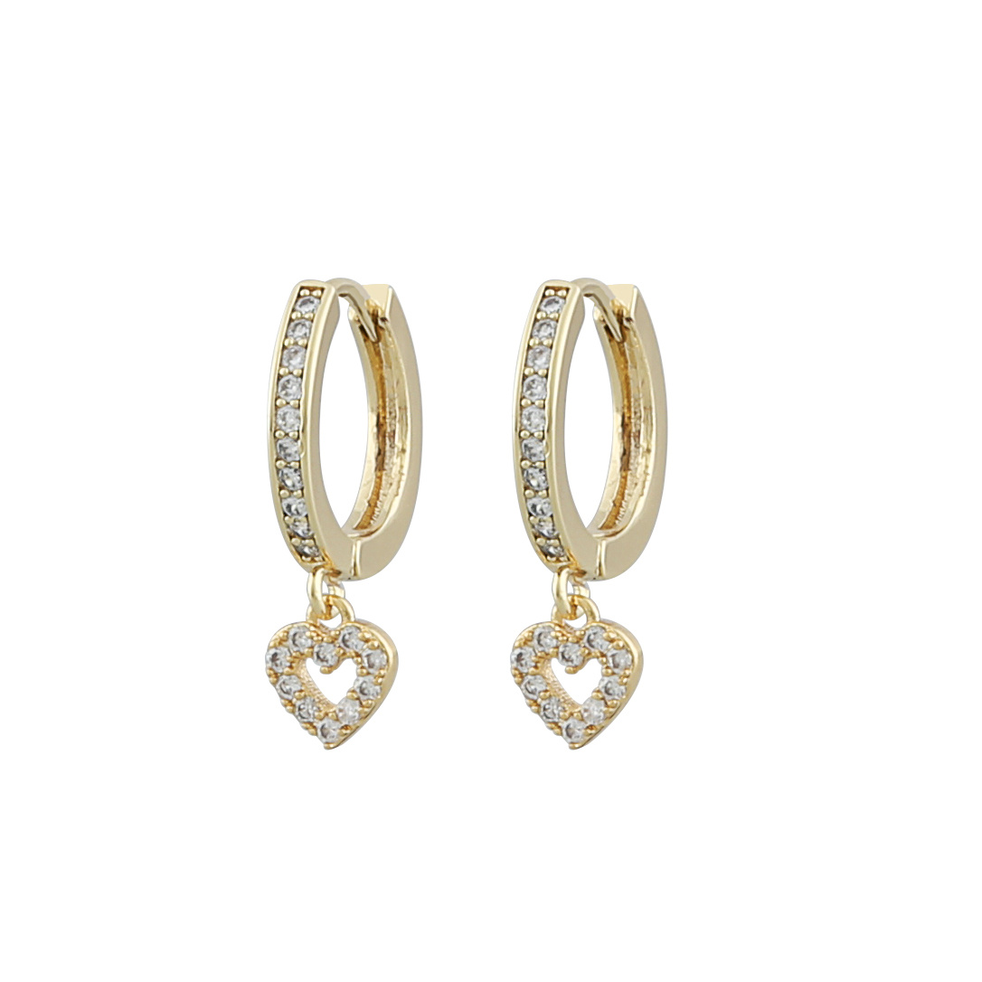 Valentina round Ohrring Gold