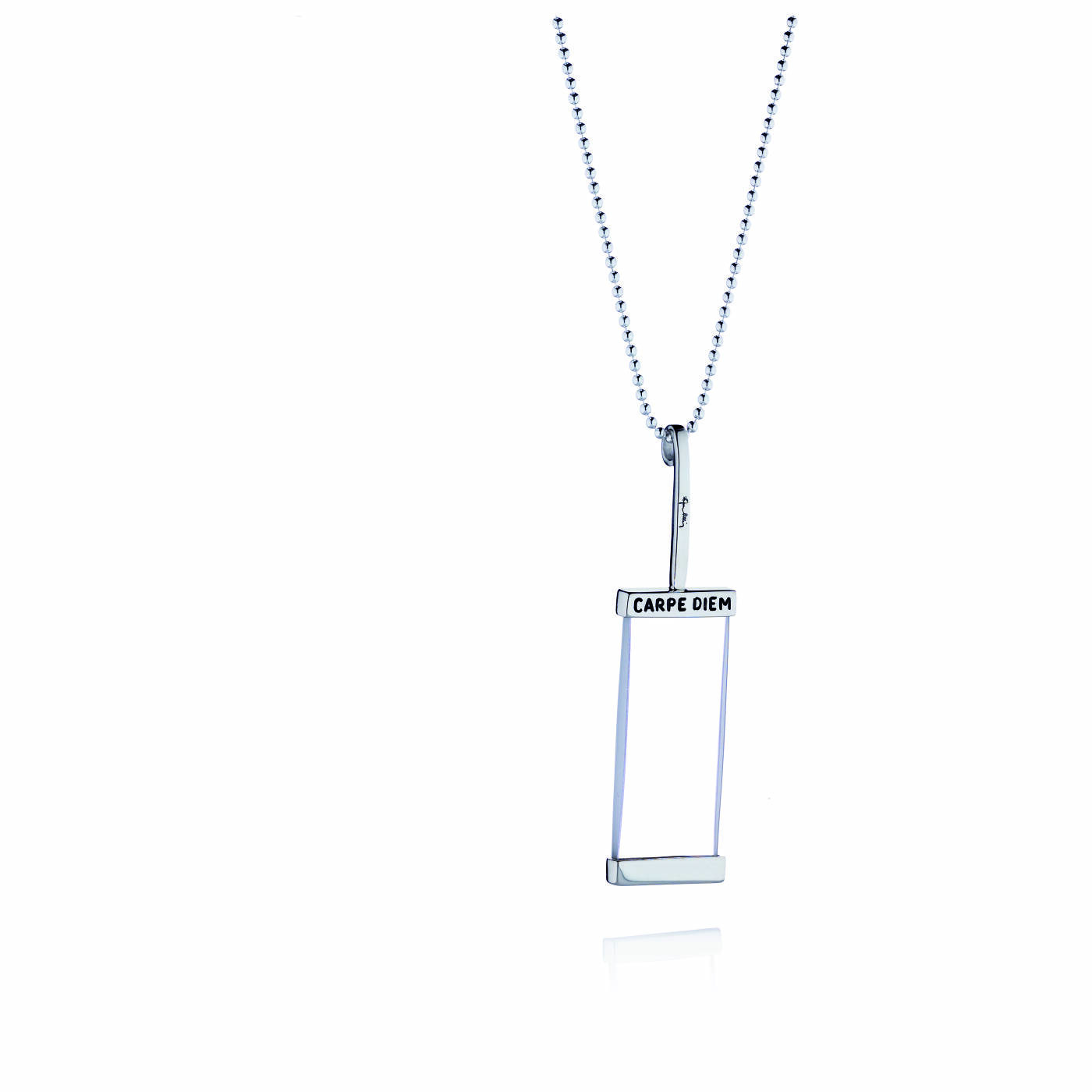 Carpe Diem Monocle Hängeschmuck Silber