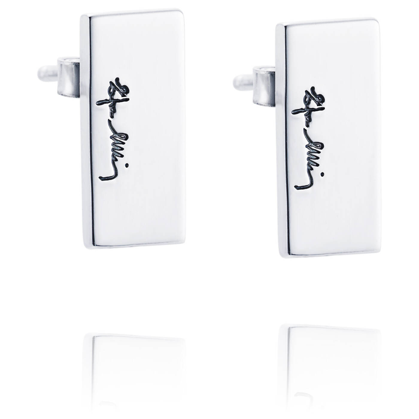 Bricks Ohrring Silber