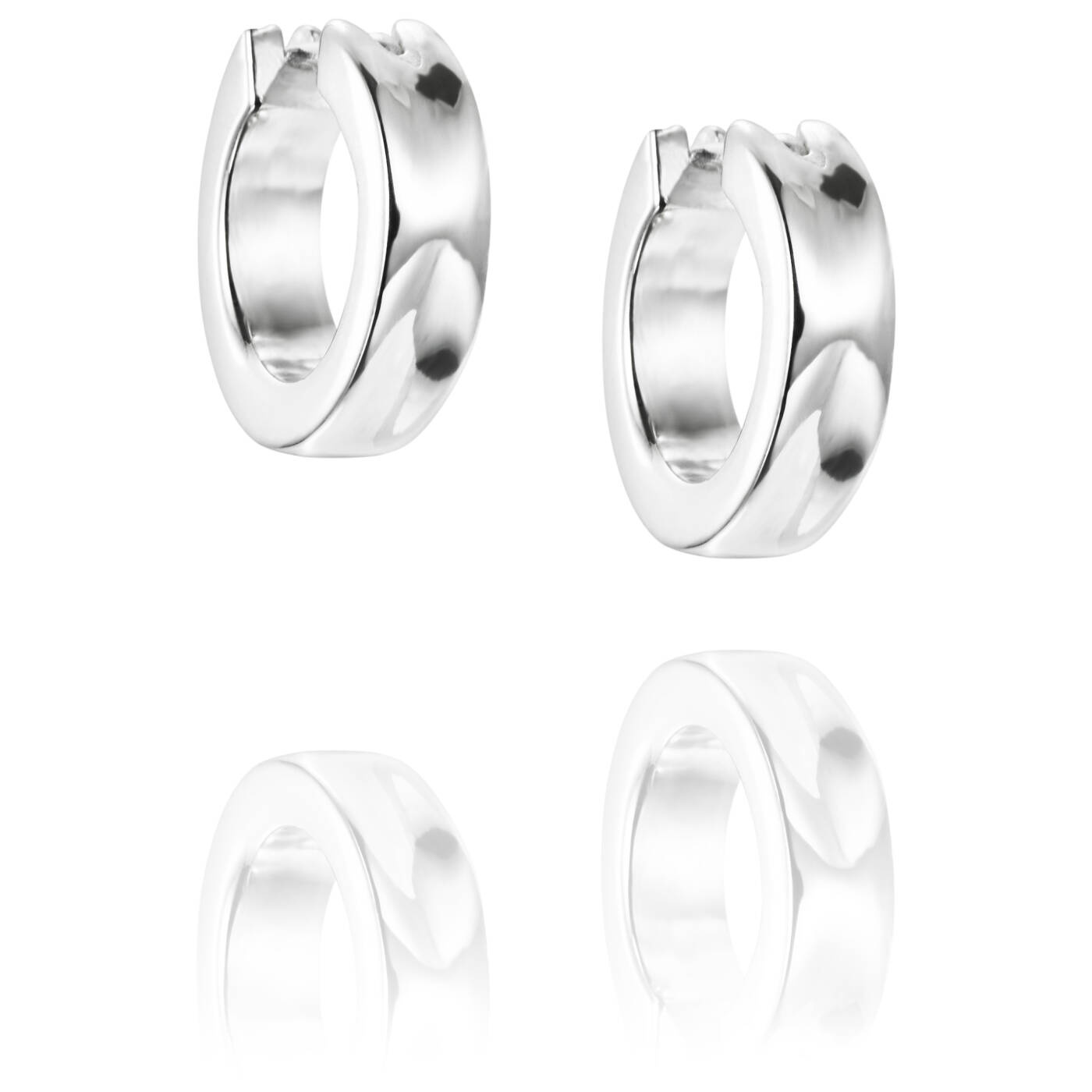 Little Moonwalk Hoops Ohrring Silber