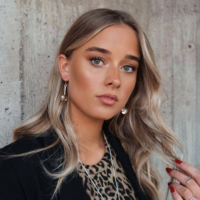 Amor Fati Globe - Crystal Quart Ohrring Silber