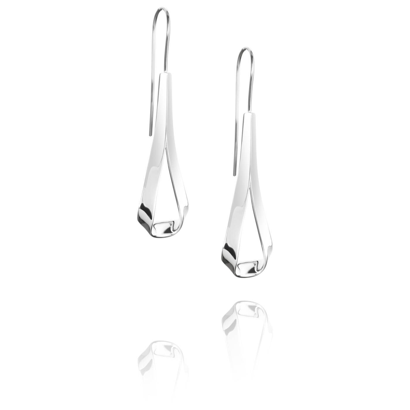 Folded Ohrring Silber