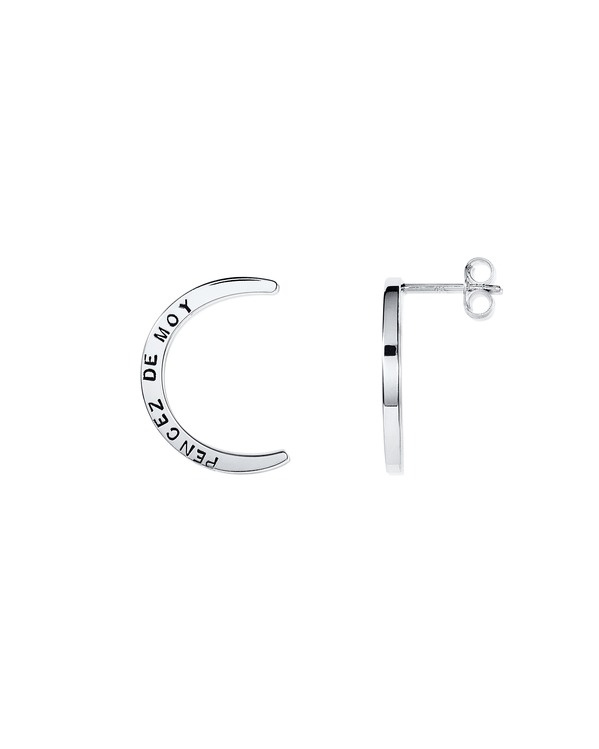 Pencez Moon Ohrring Silber