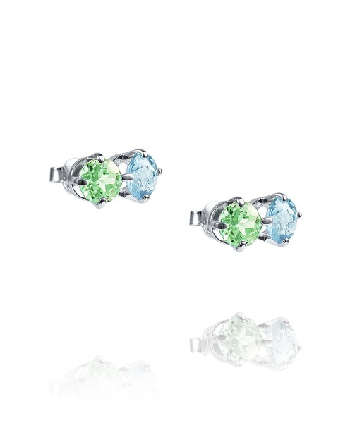 The Sea & I Ohrring Silber Green Sapphire/Topaz