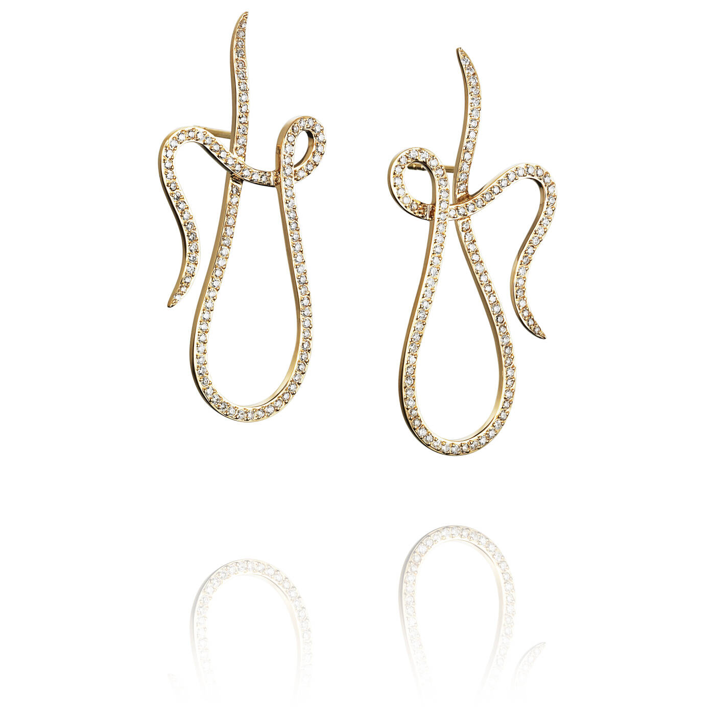 Shape Of A Dream & Stars Ohrring Gold