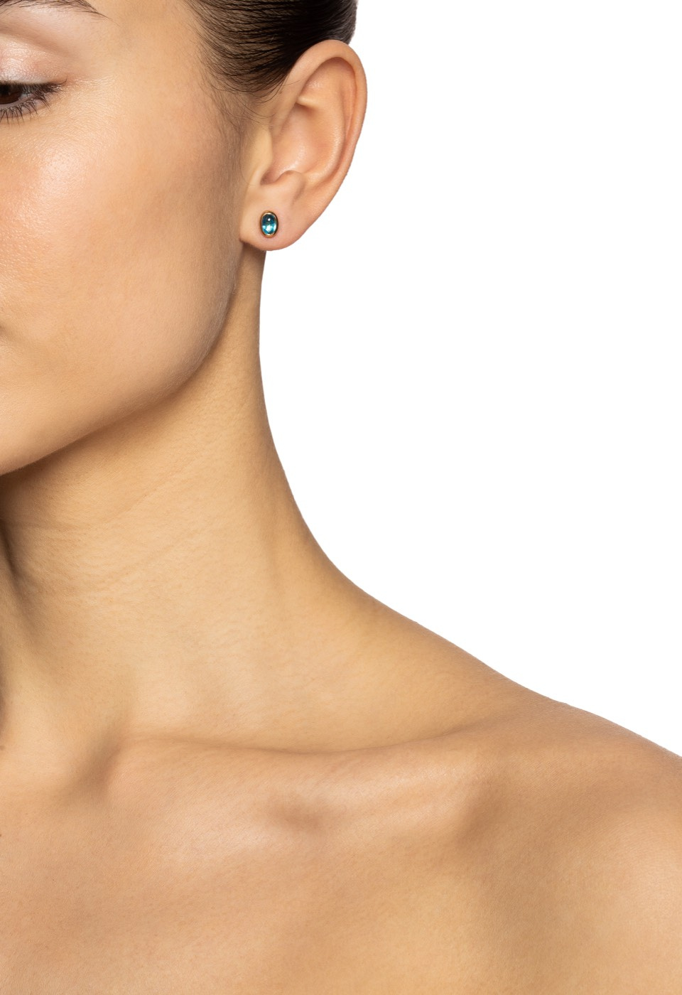 Love Bead - Topaz Ohrring Gold