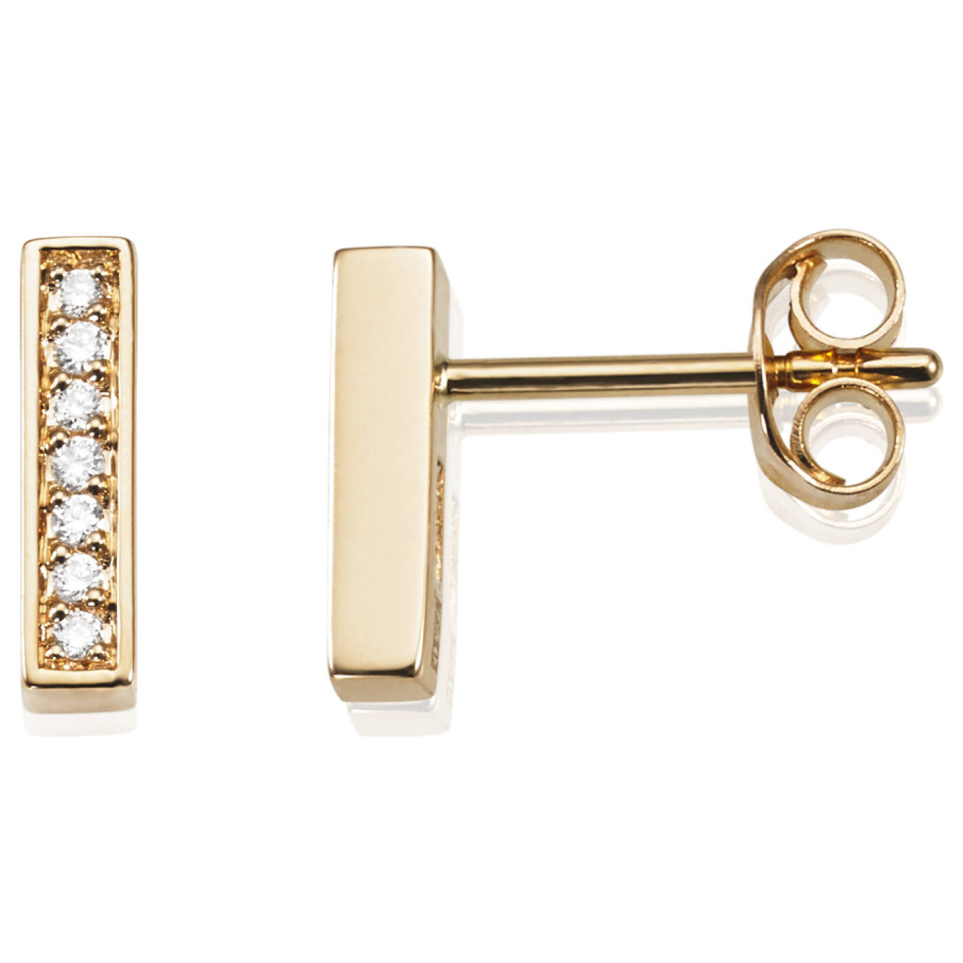 Thin Stars Ohrring Gold