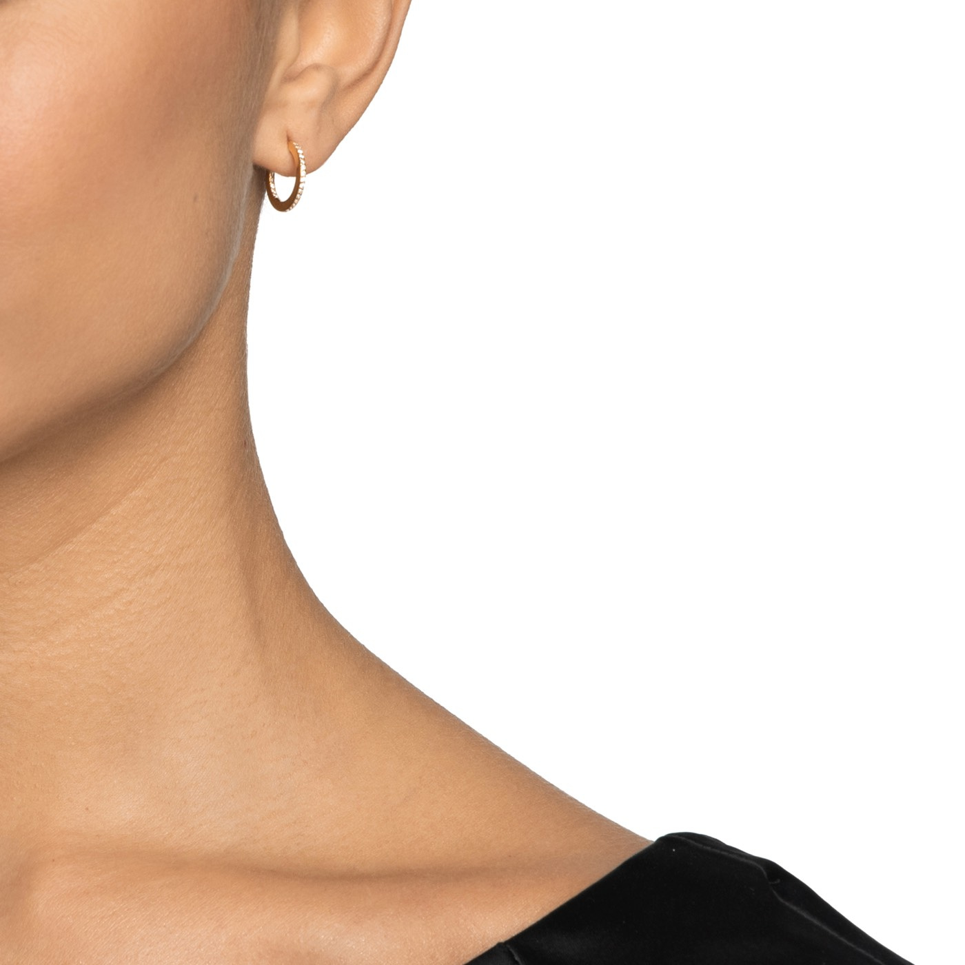 Stars Hoops Ohrring Gold