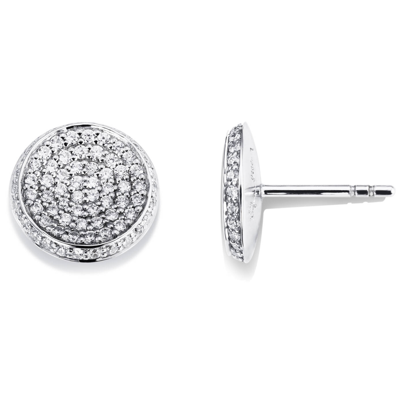 Love Bowl Ohrring Weißgold