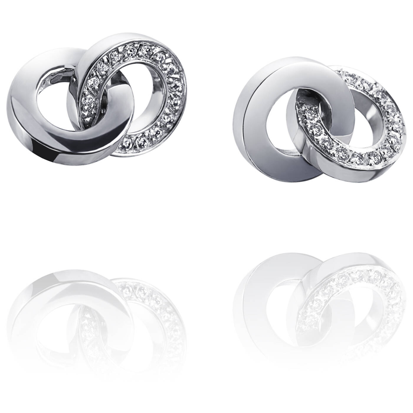 You & Me Ohrring Weißgold