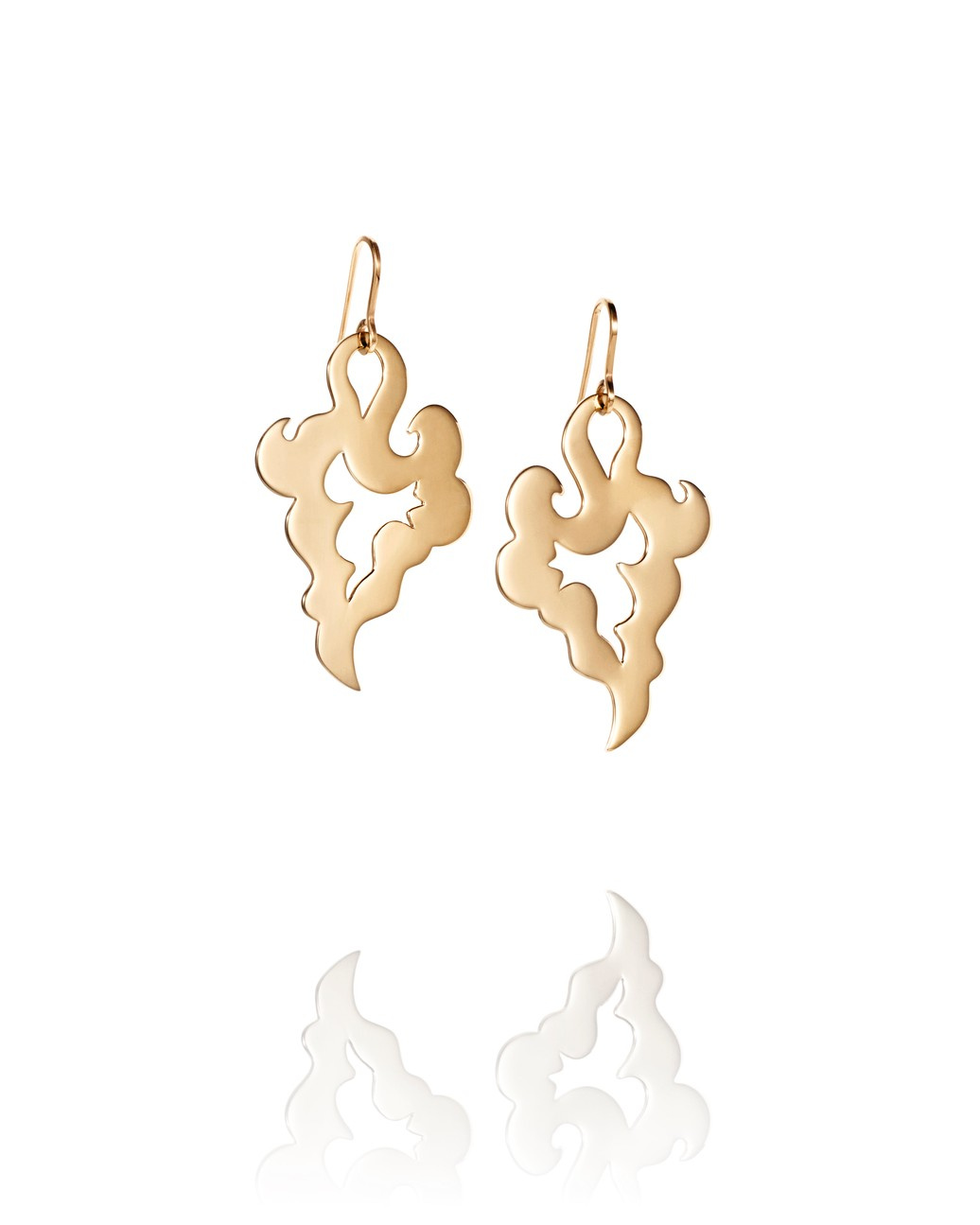 Genie Earrings Gold-plated Silver