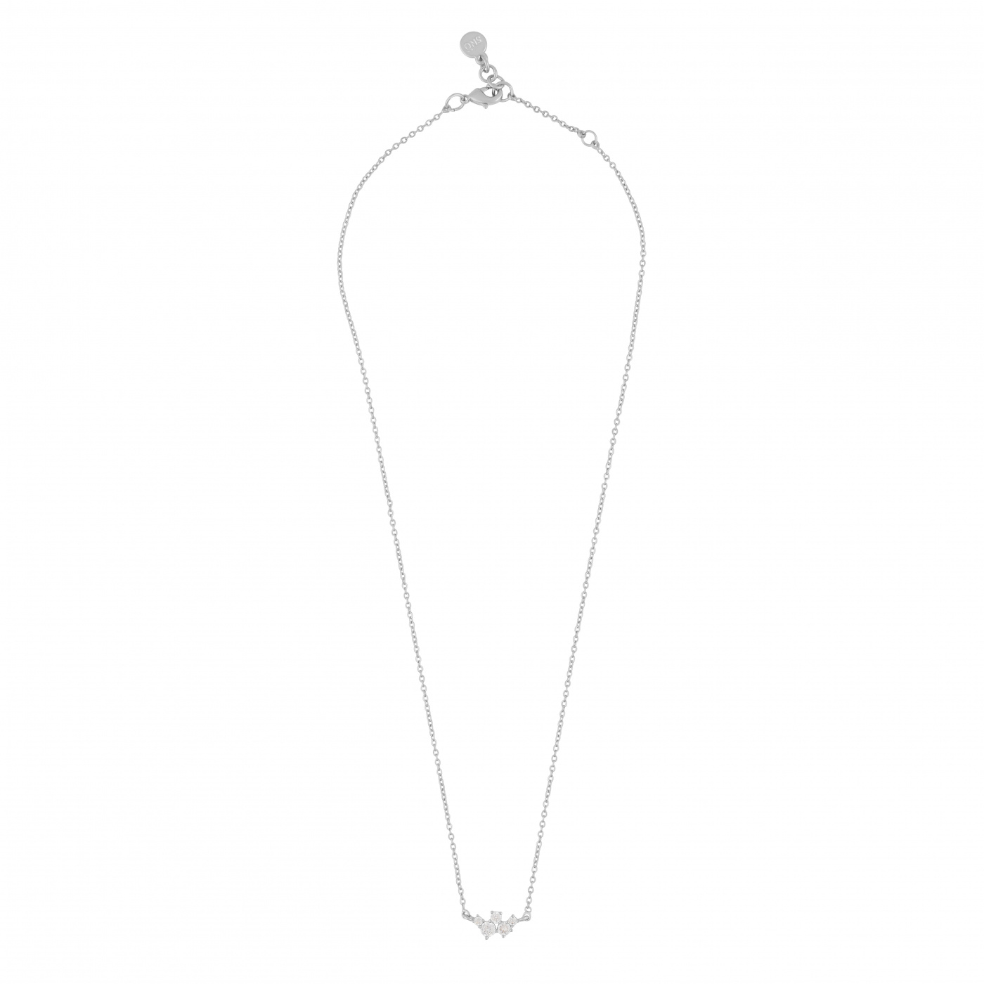 Copenhagen small chain neck 42 Silber/clear-42cm